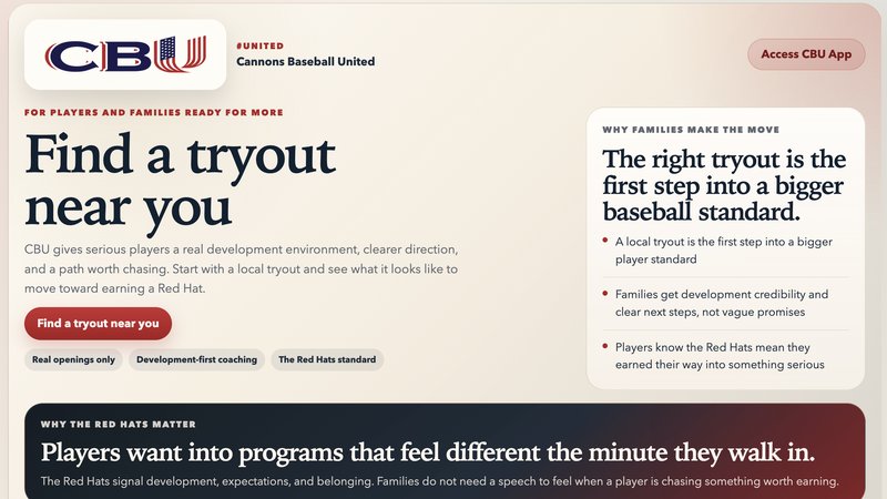 CBU App screenshot